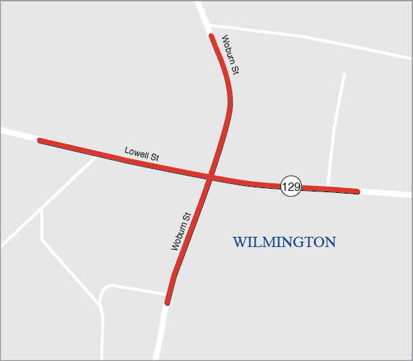 WILMINGTON: INTERSECTION IMPROVEMENTS AT LOWELL STREET (ROUTE 129) AND WOBURN STREET